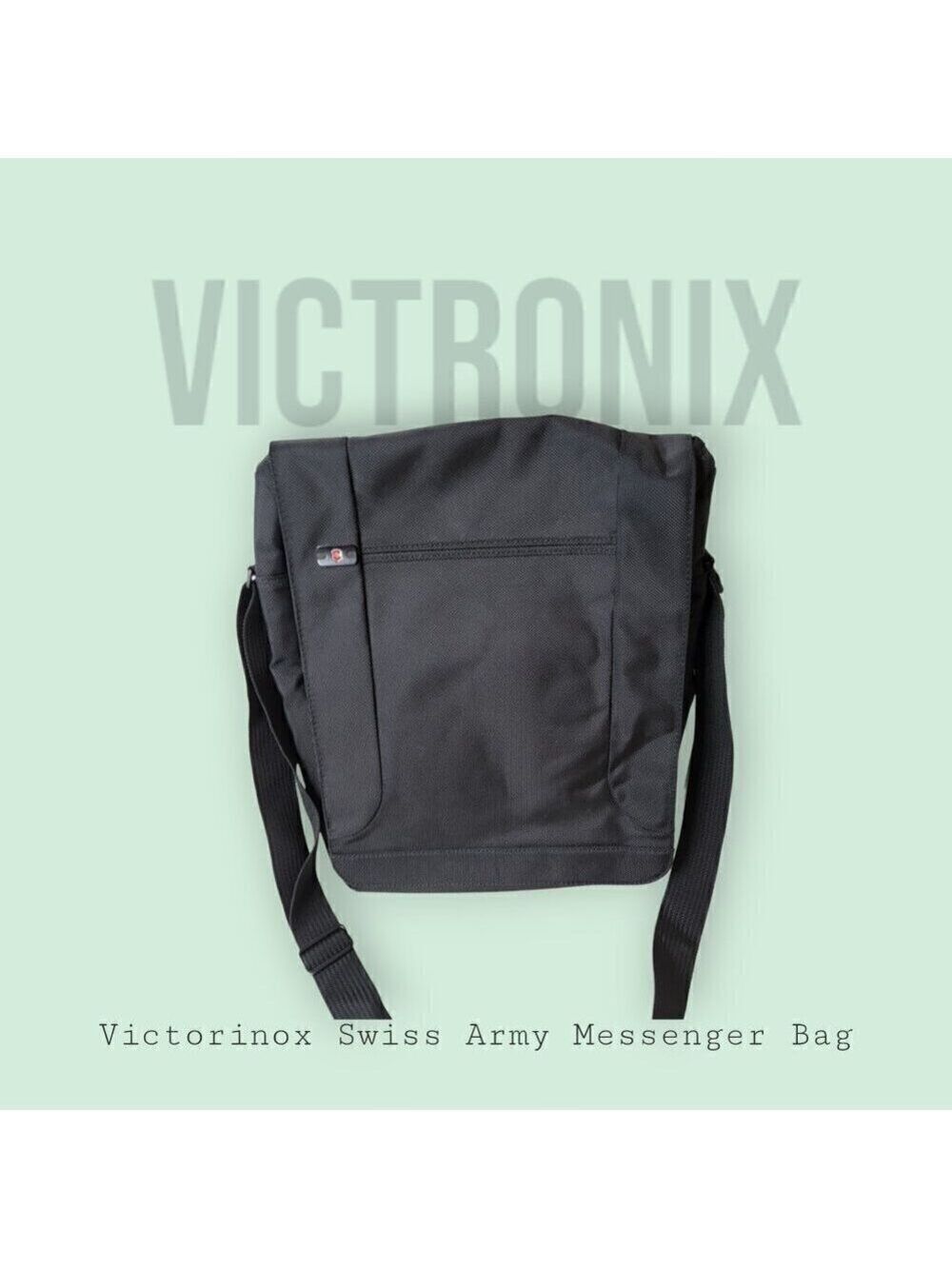 Victorinox Messenger Courier Bag with Matching Cord/Power Supply Tote Bag